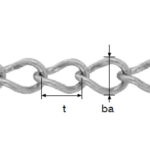 Lanț oval răsucit 5 mm., lungime 32 metri