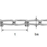 Lanț zincat cu nod - 1.4 mm