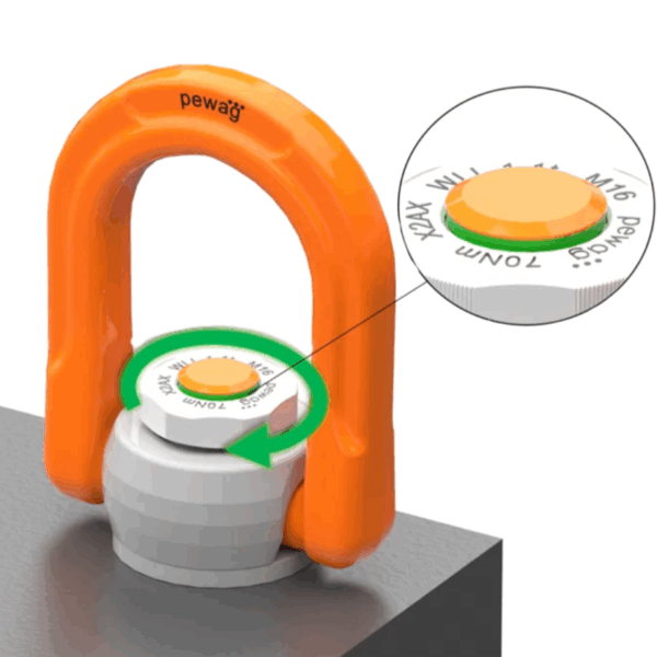 Inel de ridicare fixare prin infiletare PLZW-R rapid